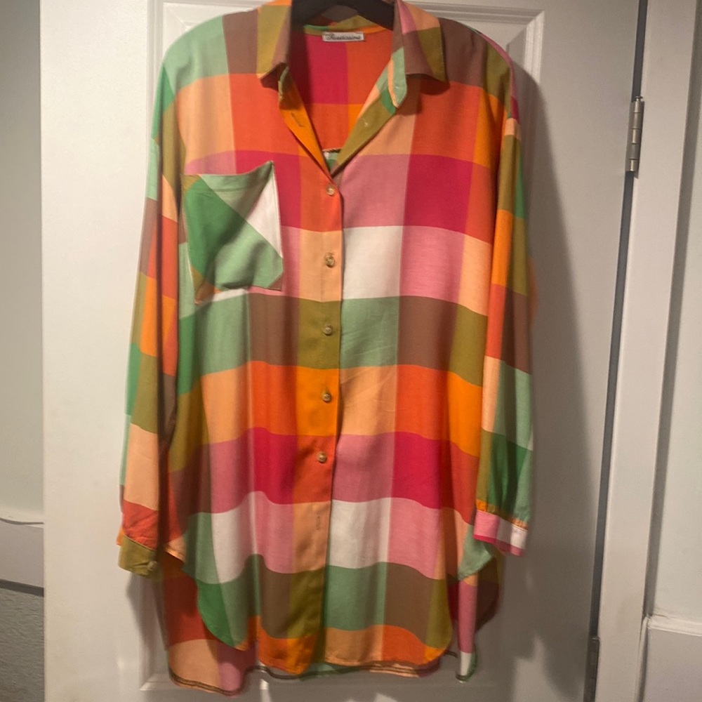 Colorful blouse from Europe